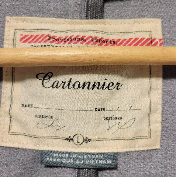 Anthro Cartonnier Beckett Piped Blazer Jacket, Size L - Picture 6 of 6